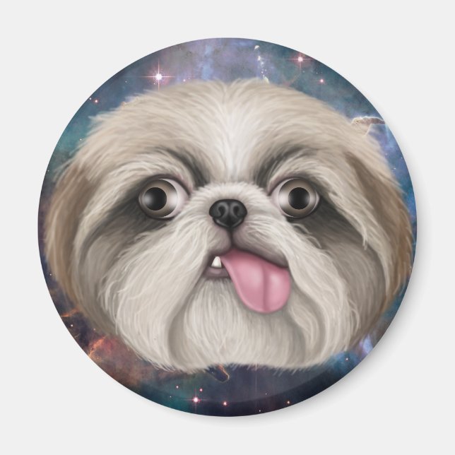 Derpy Shih Tzu Magnet (Vorne)