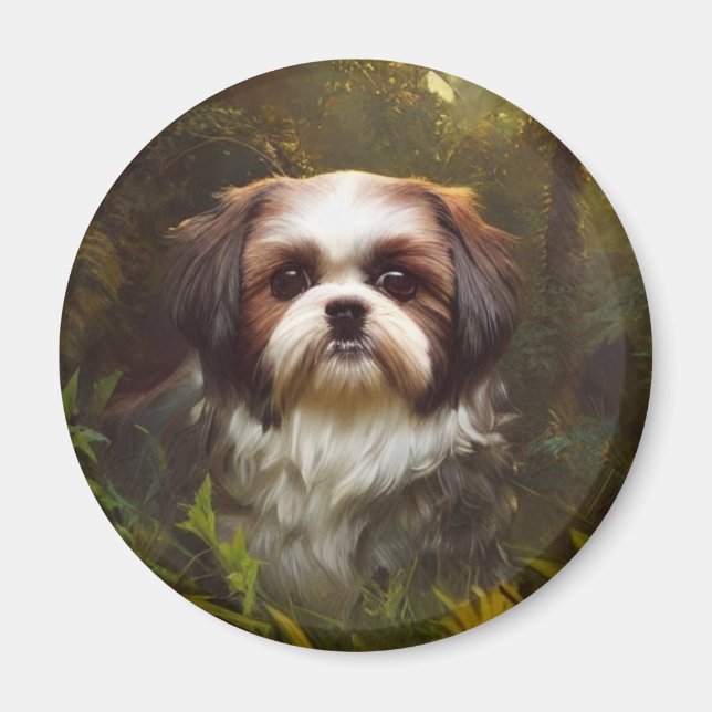 Derpy Shih Tzu Magnet (Vorne)