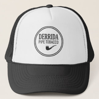 Derrida Pfeife Tabak Hut Truckerkappe