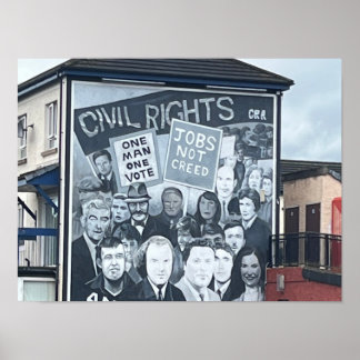 Derry/Londonderry Nordirland Die Probleme Poster