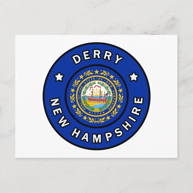Derry New Hampshire Postkarte (Vorderseite)