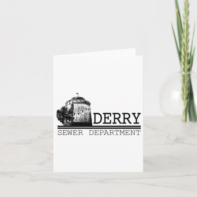 Derry Sewer Department Karte (Vorderseite)