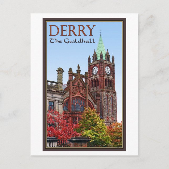 Derry - The Guildhall Postkarte (Vorderseite)