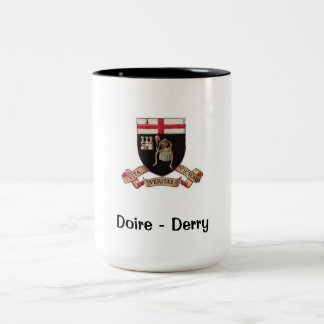 Derry Wappen - Kaffee-Tasse Zweifarbige Tasse