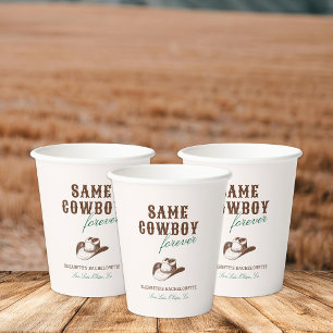 Derselbe Cowboy Forever Bachelorette Wochenende Pappbecher