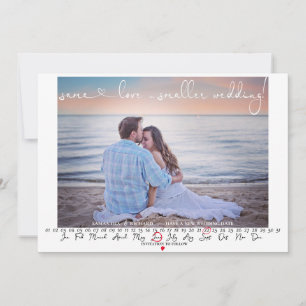 Derselbe Liebe Save the Date Foto-Kalender