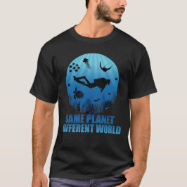 Derselbe Planet Anderer World Scuba Diver T-Shirt