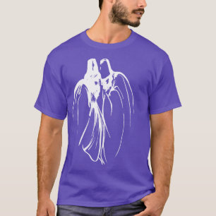 Dervous mystical brutherhood line Zeichnend in Whi T-Shirt