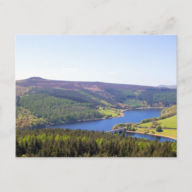 Derwent Reservoir, Derbyshire, England Postkarte (Vorderseite)