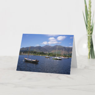 Derwent Water Cumbria England Dankeskarte