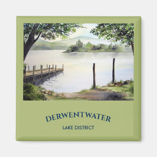 Derwent Water Keswick England Aquarellmalerei Magnet