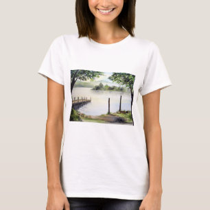 Derwent Water Keswick England Aquarellmalerei T-Shirt