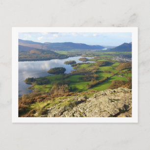 Derwent Water von Walla Crag Postkarte