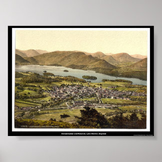 Derwentwater und Keswick, Lake District, England Poster