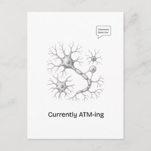 Derzeit ATM-Postkarte Postkarte