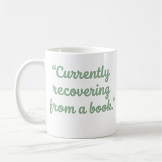 Derzeit erholt sich von einem Buch lustiger Lesebe Kaffeetasse
