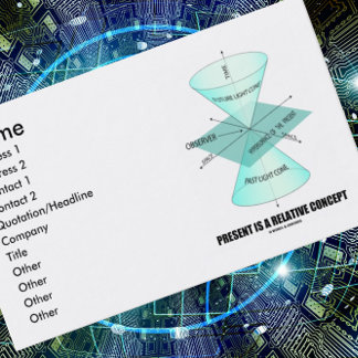 Derzeit ist ein relatives Konzept (Physik Light Co Visitenkarte