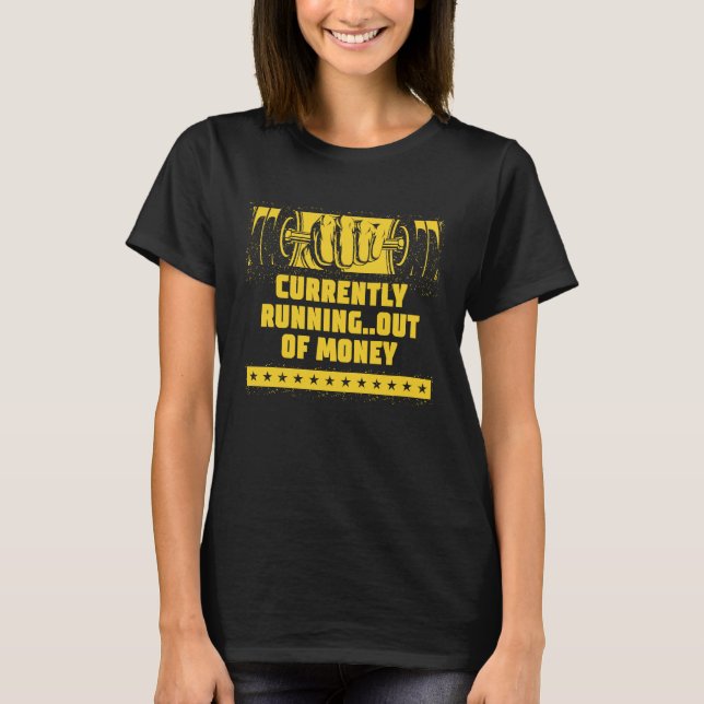 Derzeit Pleite Workout Dad Jokes G T-Shirt (Vorderseite)
