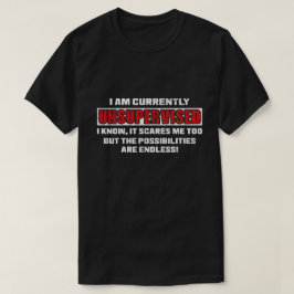Derzeit unbeaufsichtigtes lustiges sarkastisches Z T-Shirt