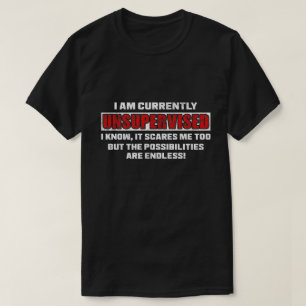 Derzeit unbeaufsichtigtes lustiges sarkastisches Z T-Shirt