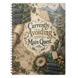 Derzeit vermeide ich das Hauptquest Fantasy-Notizb Notizblock