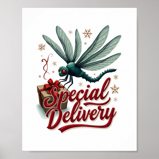 Derzeitige Delivery Dragonfly Poster (Vorne)