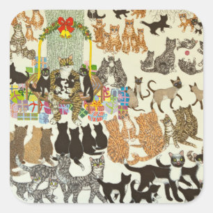 Derzeitiger Zeitraum 2012 Quadratischer Aufkleber