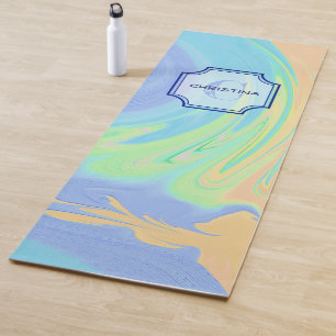 Des Anfangsbuchstabe-Monogramm-und Namen- Yogamatte