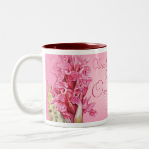 "Des beststen Rosa-Orchideen-Tasse die Zweifarbige Tasse
