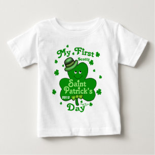 Des ersten St Patrick des Name-Baby-Jungen Tag Baby T-shirt