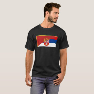 des Flaggen-Landes Serbiens Montenegro halbes T-Shirt