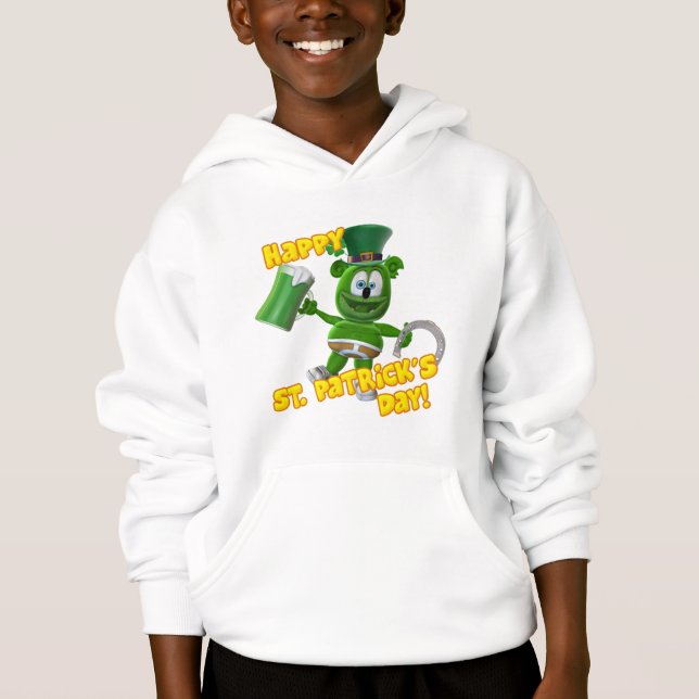 Des gummiartigen des Bärn-St Patrick Tageskindes Hoodie (Vorderseite)