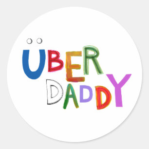 Des guten spaß-Kunstwörter Vativaters Uber Vatis Runder Aufkleber