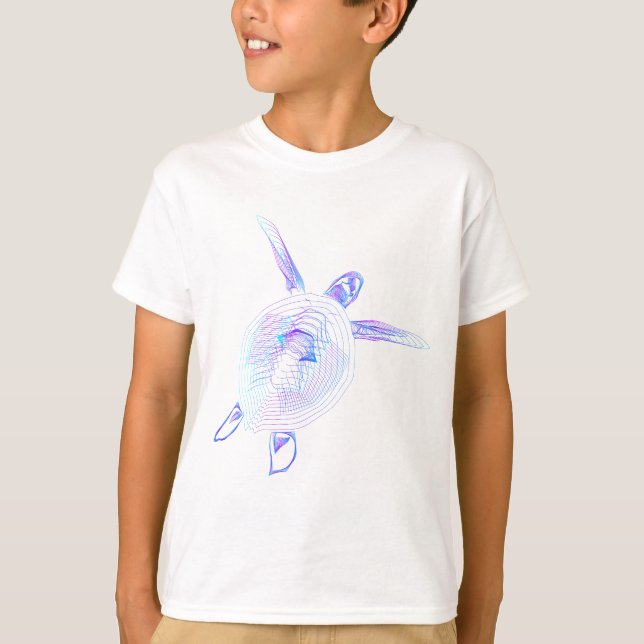 Des Jungen retten den Schildkröten T - Shirt (Vorderseite)