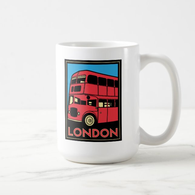 des Kunst-Dekos Londons Westminster England retro Tasse (Rechts)