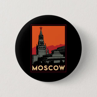 des Kunst-Dekos Moskaus Russland der Kreml retro Button