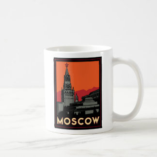 des Kunst-Dekos Moskaus Russland der Kreml retro Tasse