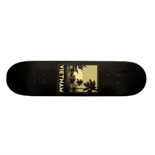 des Kunst-Dekos Vietnams Südostasien retro Reise Skateboard