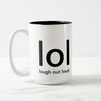 des Lachens laute Tasse heraus