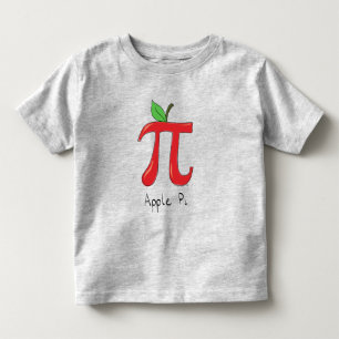 Des Mathe-PU-Tageskindes Apple-PUs niedlicher das Kleinkind T-shirt