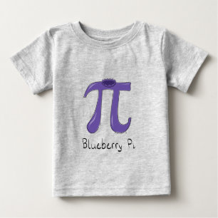 Des Mathe-PU-Tageskindes Blaubeerpus niedlicher Baby T-shirt