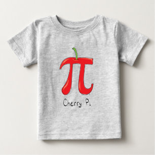 Des Mathe-PU-Tageskindes Kirschpus niedlicher das Baby T-shirt