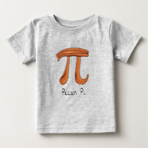 Des Mathe-PU-Tageskindes Pekannuss-PUs niedlicher Baby T-shirt