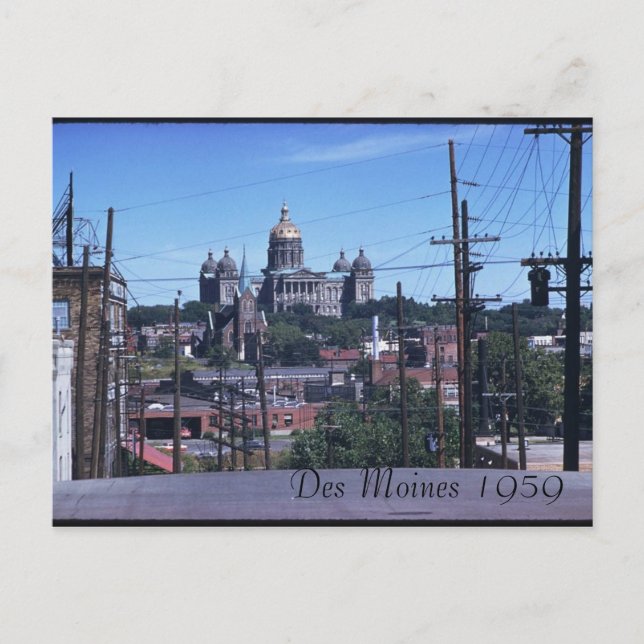 Des Moines 1959 Postcard Postkarte (Vorderseite)