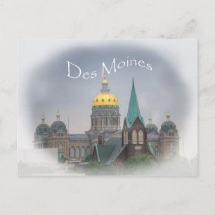 Des Moines Hauptstadt Postcard Postkarte