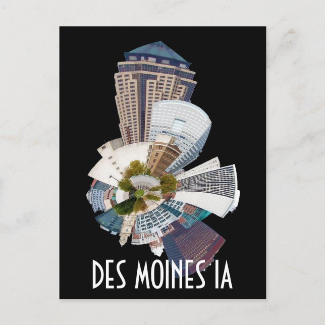 DES MOINES IA POSTKARTE (Vorderseite)
