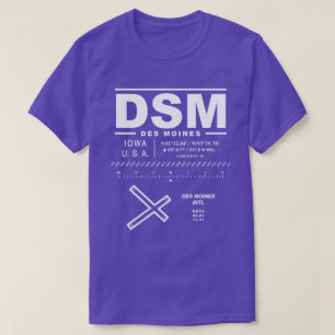Des Moines International Airport DSM T - Shirt