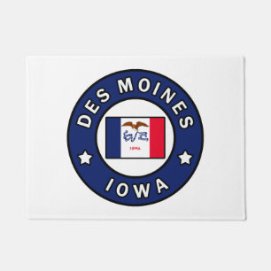Des Moines Iowa Fußmatte