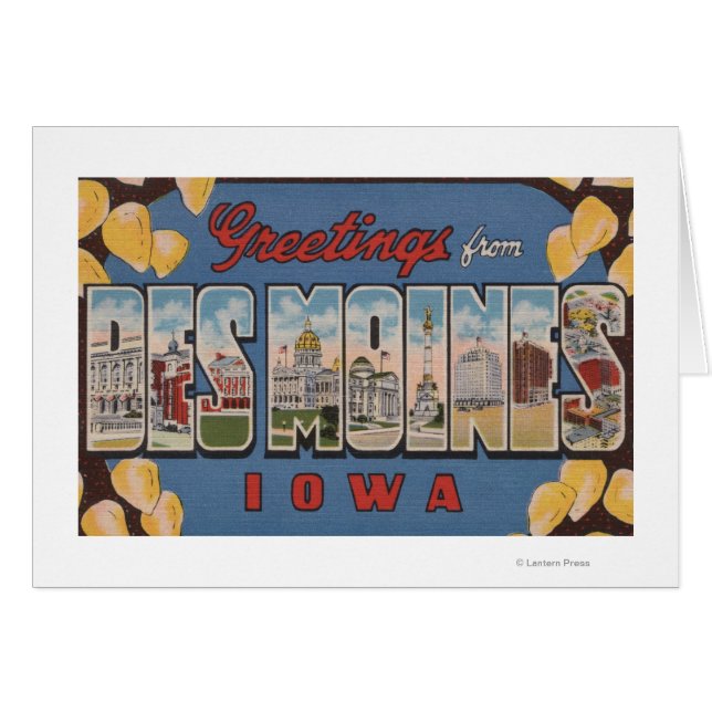 Des Moines, Iowa - Großbuchstaben Szenen 2 (Vorderseite (Horizontal))