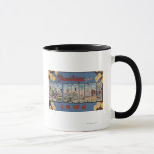 Des Moines, Iowa - Großbuchstaben Szenen 2 Tasse